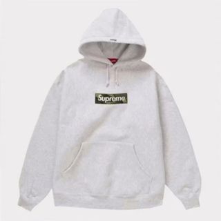 シュプリーム(Supreme)のsupreme box logo hooded  ash grey  Mサイズ(パーカー)