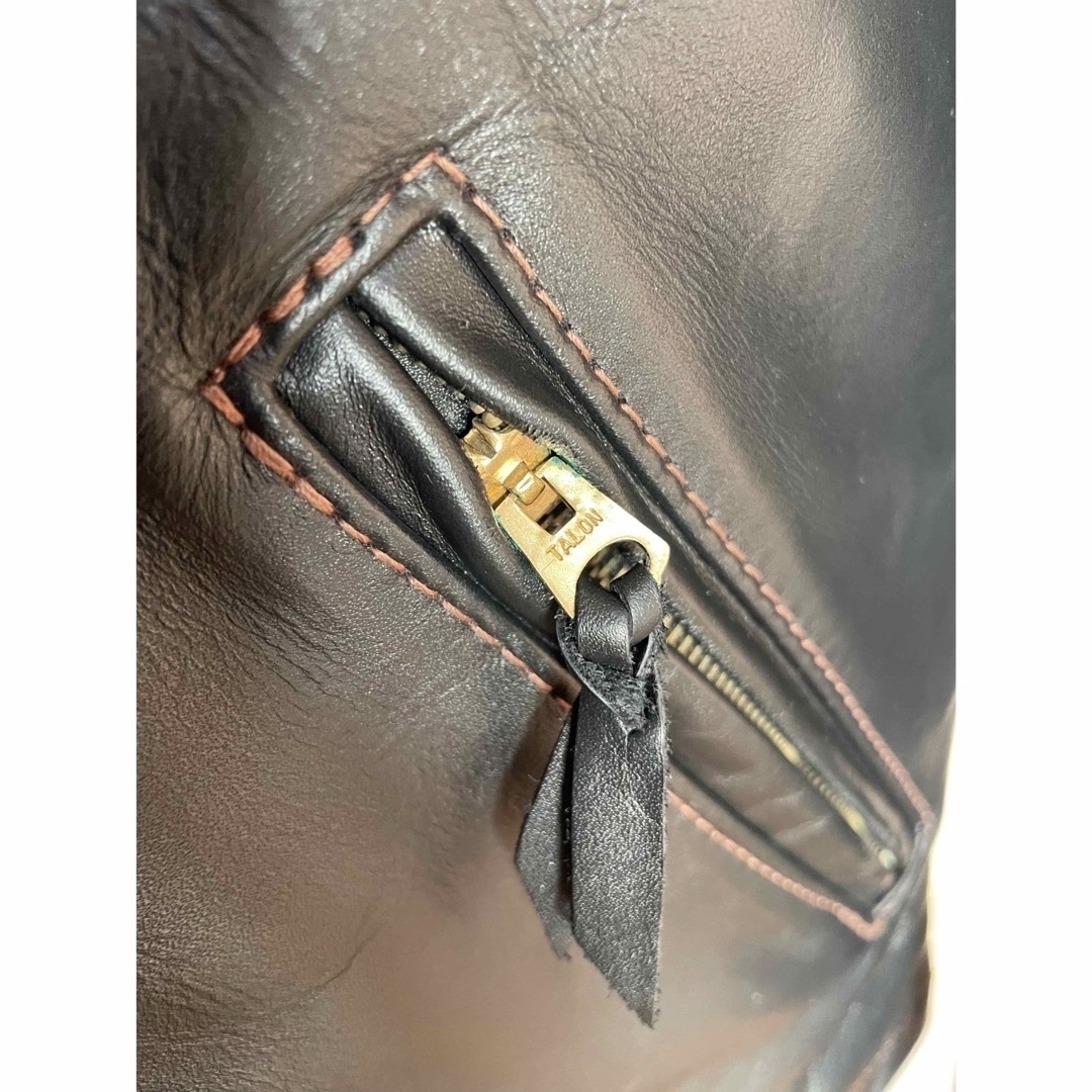 VANSON(バンソン)のラングリッツレザー　クレセント　TALON メンズのジャケット/アウター(ライダースジャケット)の商品写真
