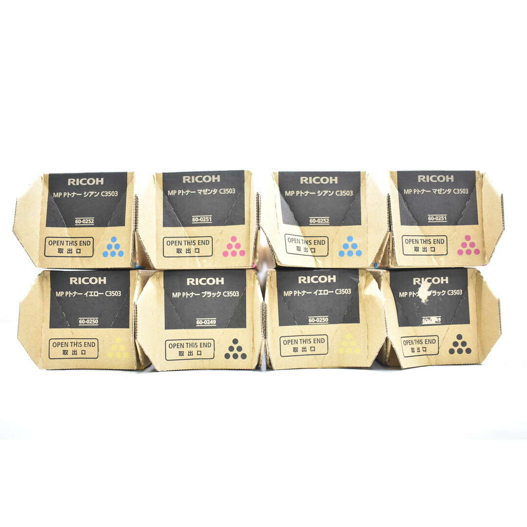 未使用 RICOH 純正 トナー C3503 4色8本(シアン・マゼンタ 未使用 RICOH 純正 トナー C3503 4色8本(シアン・マゼンタ