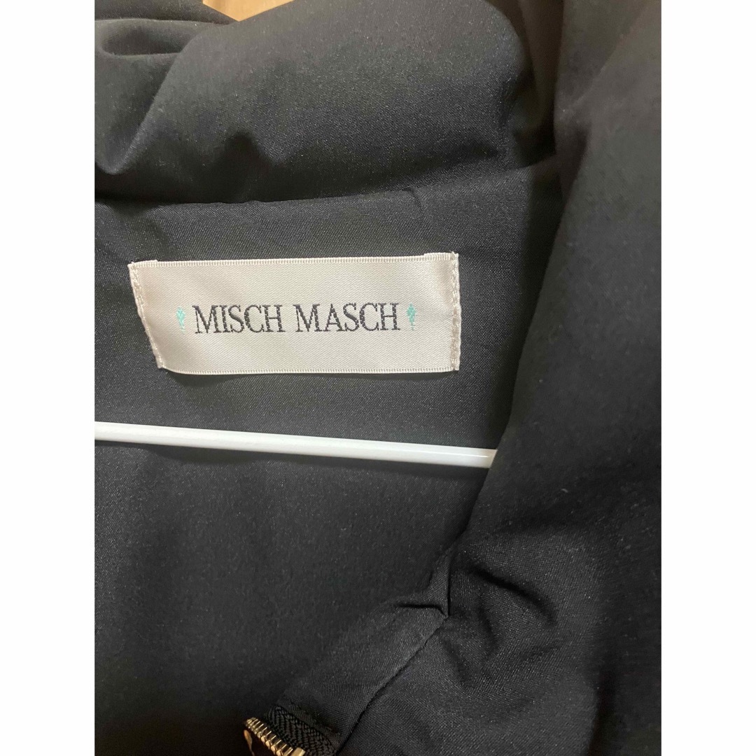 MISCH MASCH(ミッシュマッシュ)のミッシュマッシュ　ブラック　ダウン　ショールカラーシームレスダウン レディースのジャケット/アウター(ダウンコート)の商品写真