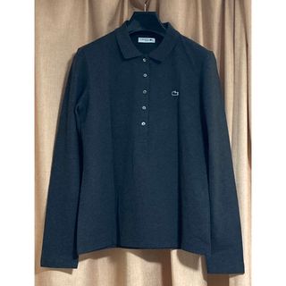 ラコステ(LACOSTE)のMoko様専用　ラコステ　グレー　長袖ポロシャツ　42(ポロシャツ)