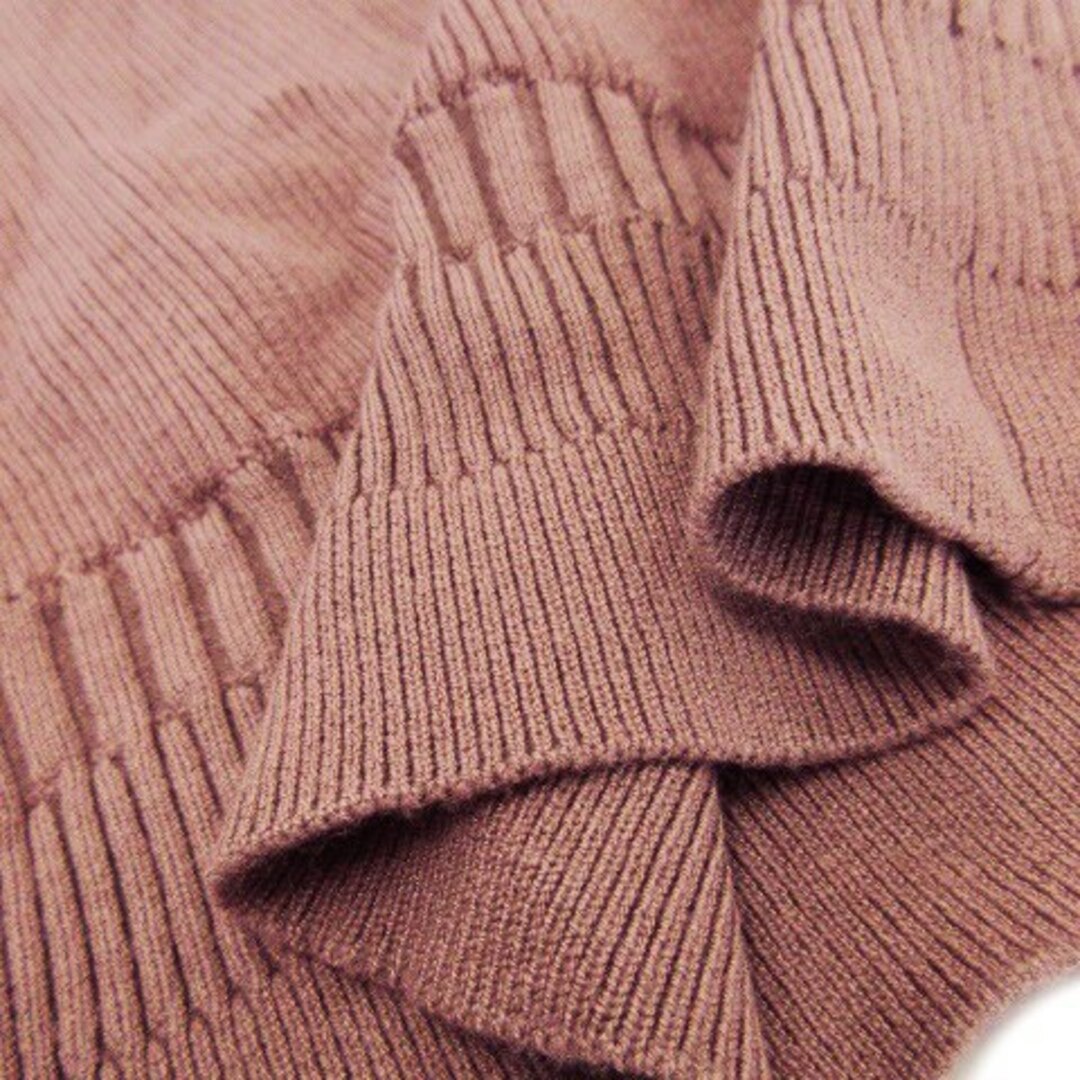 MERCURYDUO(マーキュリーデュオ)のマーキュリーデュオ ニット セーター カシュクール 半袖 フリル F ピンク レディースのトップス(ニット/セーター)の商品写真