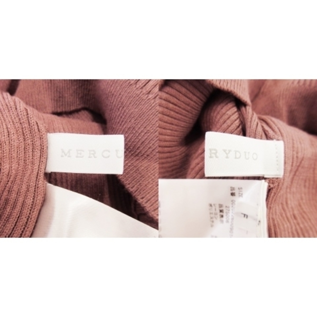 MERCURYDUO(マーキュリーデュオ)のマーキュリーデュオ ニット セーター カシュクール 半袖 フリル F ピンク レディースのトップス(ニット/セーター)の商品写真
