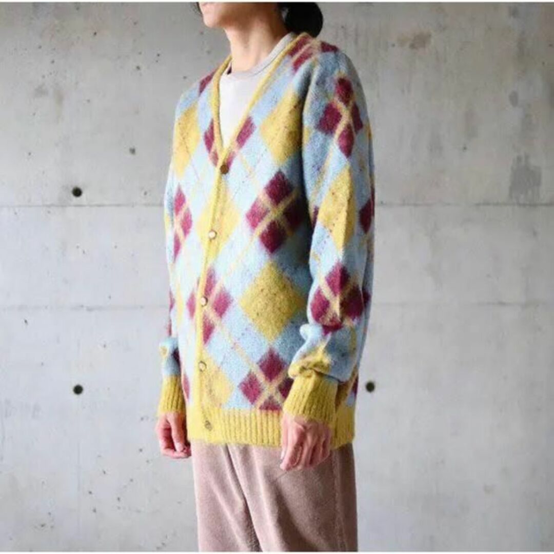 新品 Needles Mohair Cardigan XS アーガイル 菅田将暉