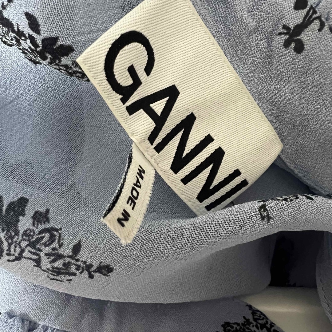 ganni   ノースリーブハイネックブラウス　ロングスカート　セットアップ