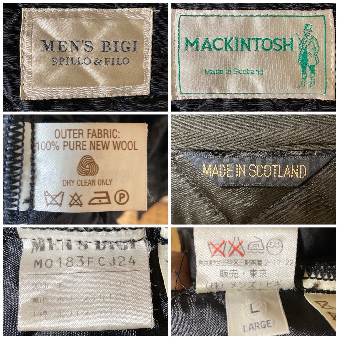 MACKINTOSH(マッキントッシュ)の90's！旧タグ！マッキントッシュ× メンズ ビギ限定コラボ　キルティングJKT メンズのジャケット/アウター(その他)の商品写真