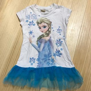 ディズニー(Disney)の専用出トトロ様 アナ雪チュニック風Tシャツ110-120(Tシャツ/カットソー)