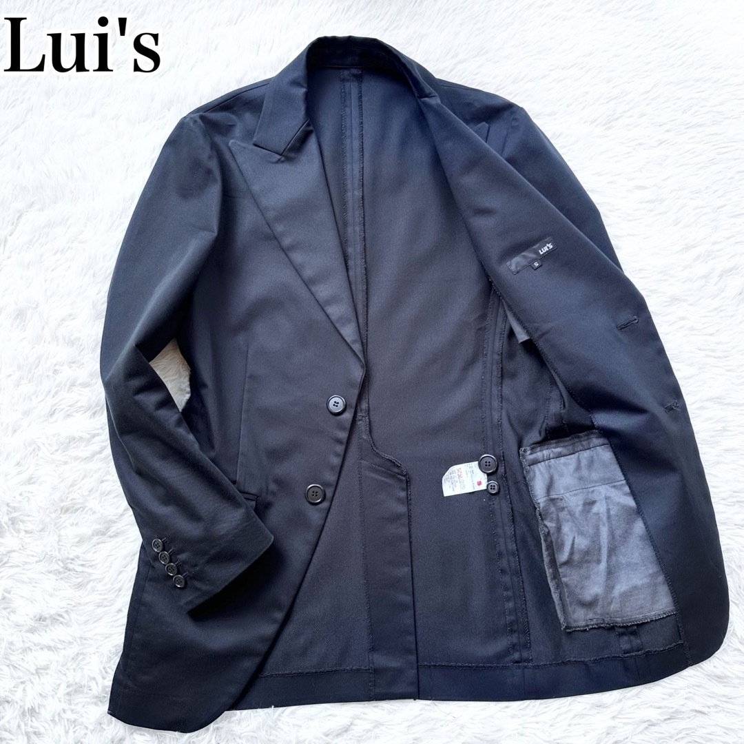 Lui's テーラードジャケット コットン ポリエステル ブラック 黒 S