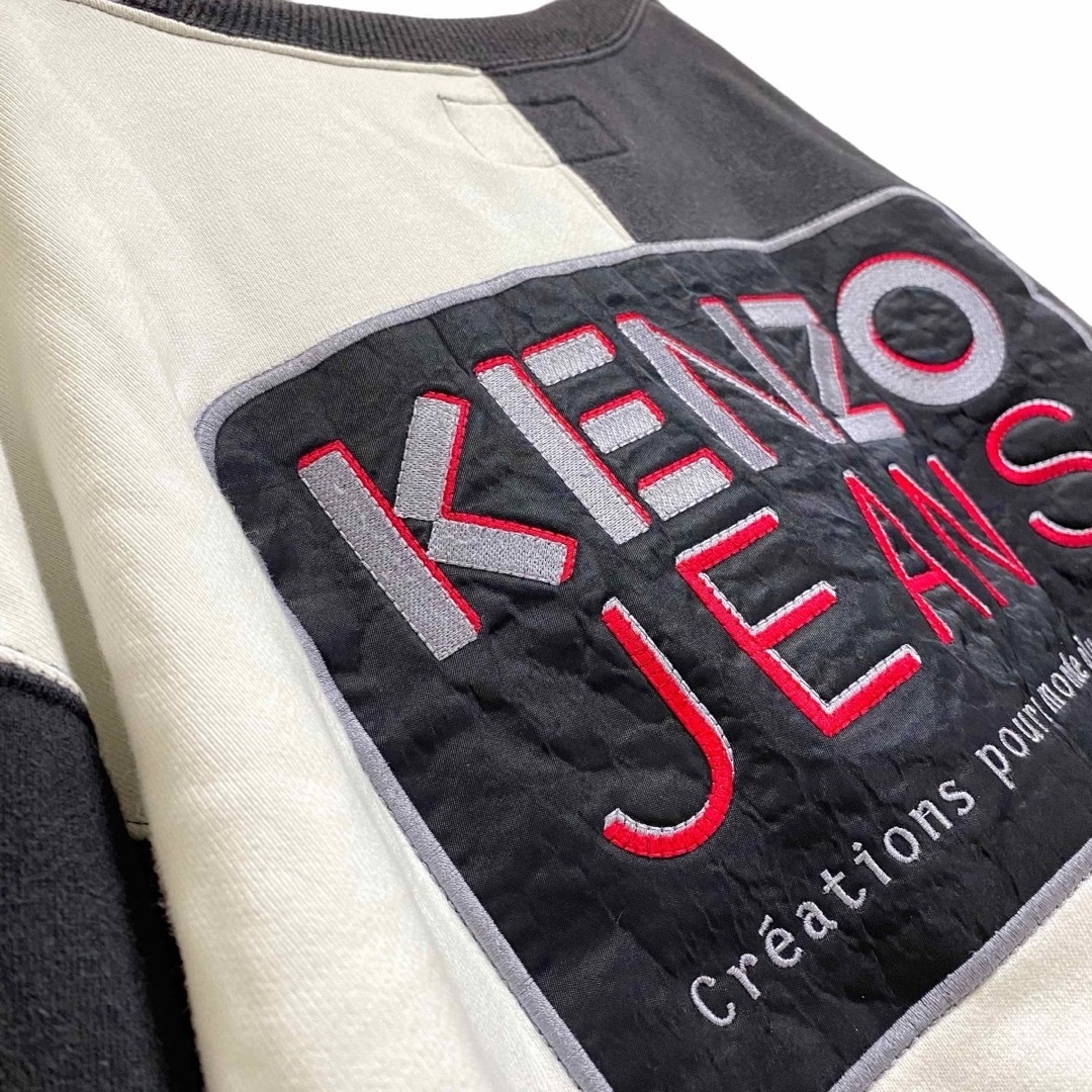 KENZO - 【90s】KENZO JEANS 刺繍 ロゴ ワッペン スウェット KENZO - 【90s】KENZO JEANS 刺繍 ロゴ ワッペン スウェット