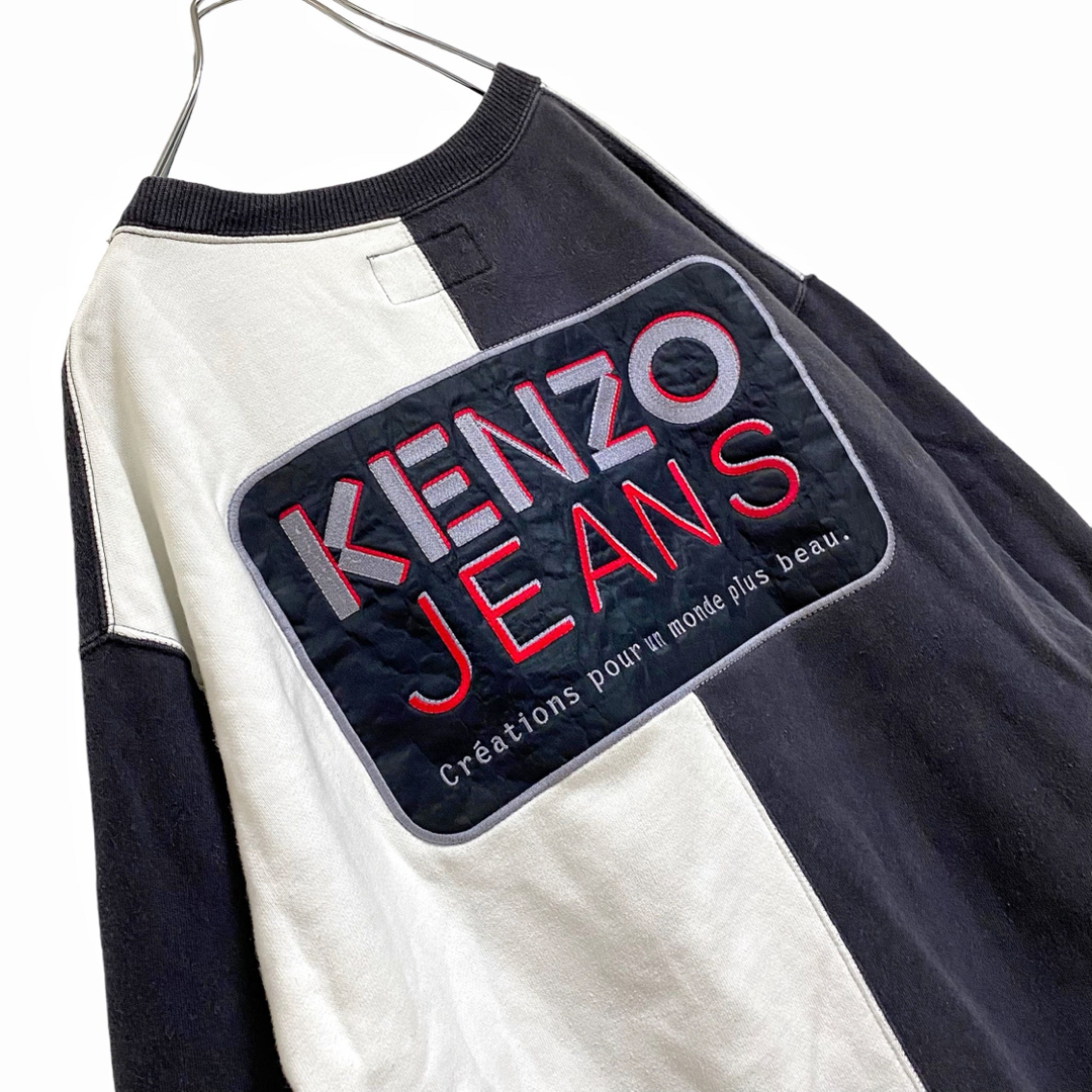 KENZO - 【90s】KENZO JEANS 刺繍 ロゴ ワッペン スウェット メンズ L