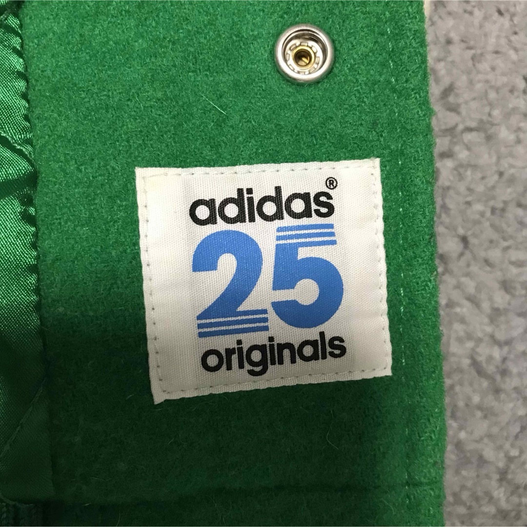 adidas NIGO レザー切替ウールスタジャン