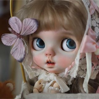 カスタムブライス 海外作家様 かわいい 幼い 小さな歯 リトルバタフライ 人形(人形)