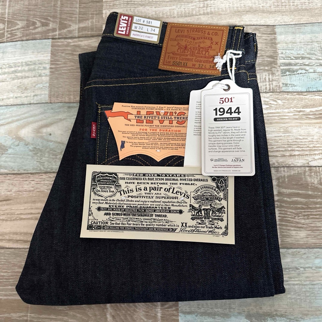 Levi's(リーバイス)の【新品】LEVI’S 501XX VINTAGECLOTHING1944年大戦 メンズのパンツ(デニム/ジーンズ)の商品写真