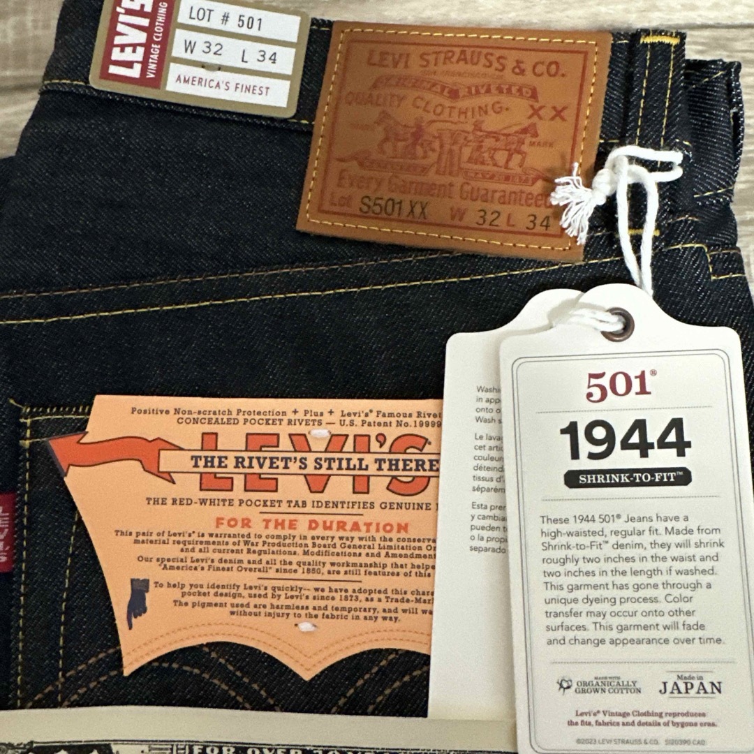 Levi's(リーバイス)の【新品】LEVI’S 501XX VINTAGECLOTHING1944年大戦 メンズのパンツ(デニム/ジーンズ)の商品写真