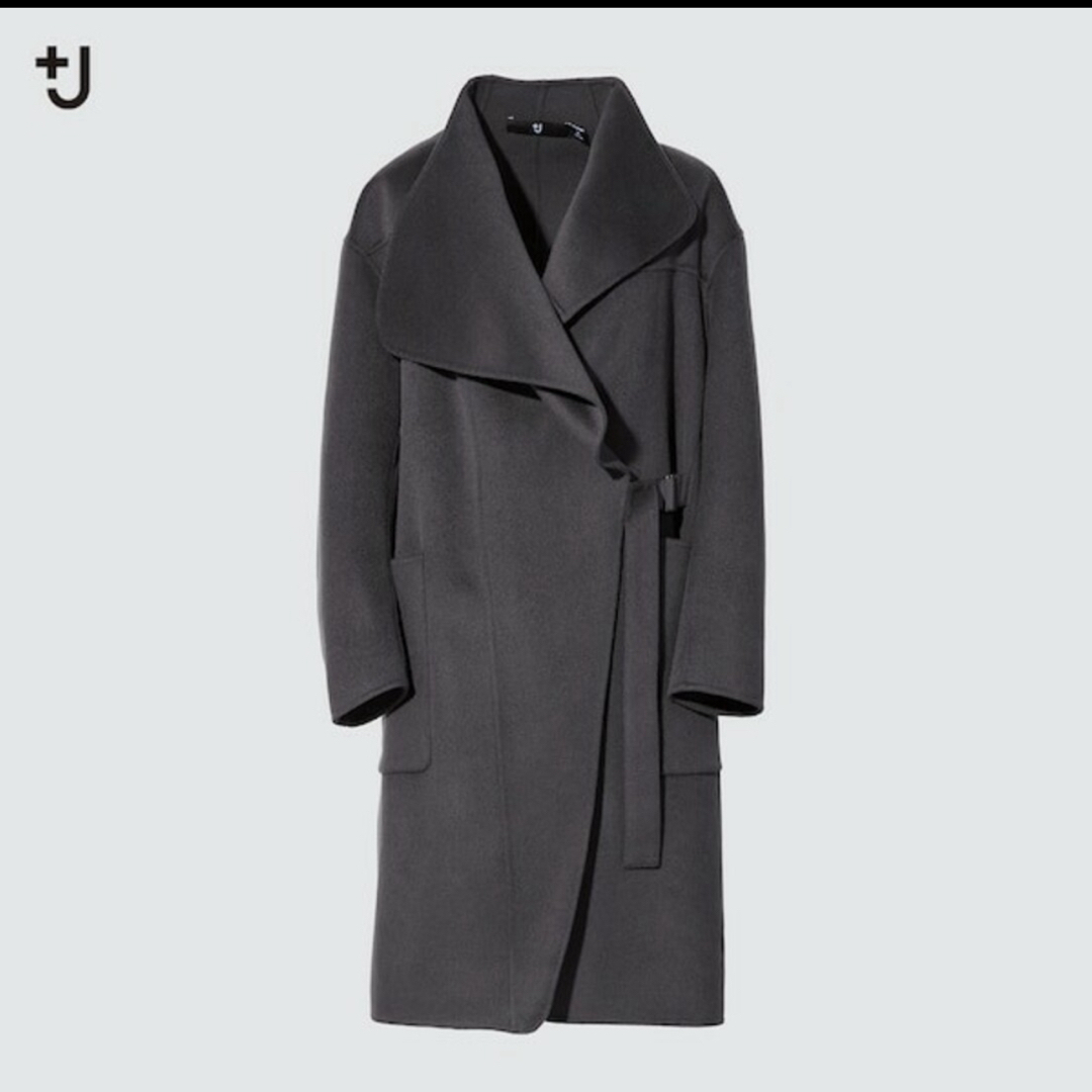 カシミヤブレンドノーカラーコート UNIQLO +J 新品未使用 Lサイズ カシミヤブレンドノーカラーコート UNIQLO +J 新品未使用 Lサイズ
