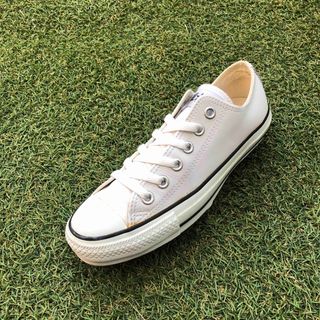 コンバース(CONVERSE)の美品23.5 converseコンバース レザー オールスター OX HW563(スニーカー)