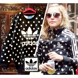 オリジナルス(Originals（adidas）)のアディダス 希少 海外 ドット トレーナー スウェット 水玉 パーカー ジャージ(スウェット)