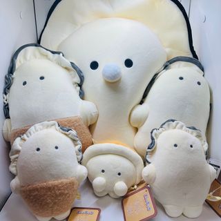 つぶらな瞳の和食屋 むぎゅぬい びっぐなまがき 牡蠣 ベビー　 6種セット(ぬいぐるみ)