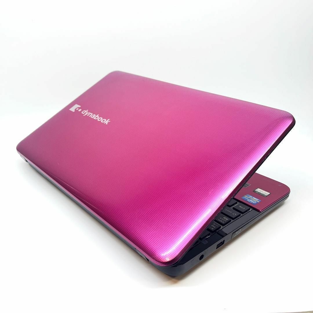 東芝(トウシバ)の希少なピンク/ノートPC/Corei7/新品SSD/オフィス/Win11/L3 スマホ/家電/カメラのPC/タブレット(ノートPC)の商品写真