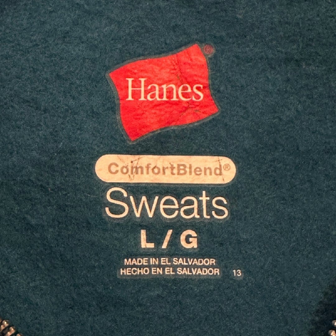 Hanes(ヘインズ)のHanes　ヘインズ　ジップアップパーカー　無地　ブルー レディースのトップス(パーカー)の商品写真