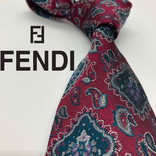 フェンディ(FENDI)の【美品】FENDI/フェンディ　ネクタイ　ペイズリー(ネクタイ)