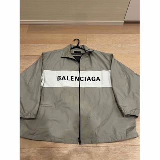 バレンシアガ(Balenciaga)のバレンシアガ ロゴプリントポプリンシャツブルゾン 22AW(ブルゾン)