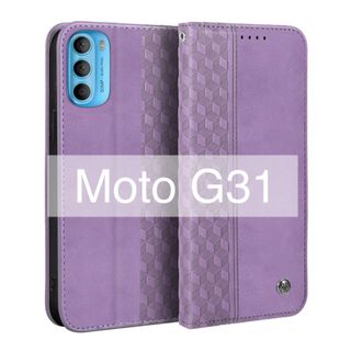 モトローラ(Motorola)のMoto G31 / Moto G41 手帳型 ケース カード収納  パープル(Androidケース)