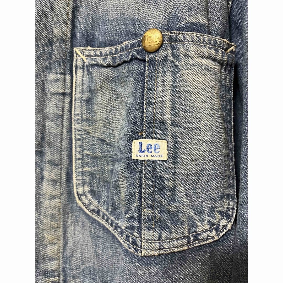 Lee(リー)の【美品】Lee デニムジャケット　ミドル丈　38サイズ レディースのジャケット/アウター(Gジャン/デニムジャケット)の商品写真