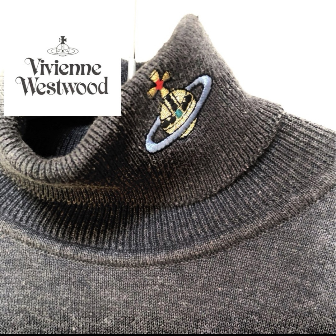 Vivienne Westwood(ヴィヴィアンウエストウッド)のvivienne westwood タートルネック　ニット　M レディースのトップス(ニット/セーター)の商品写真