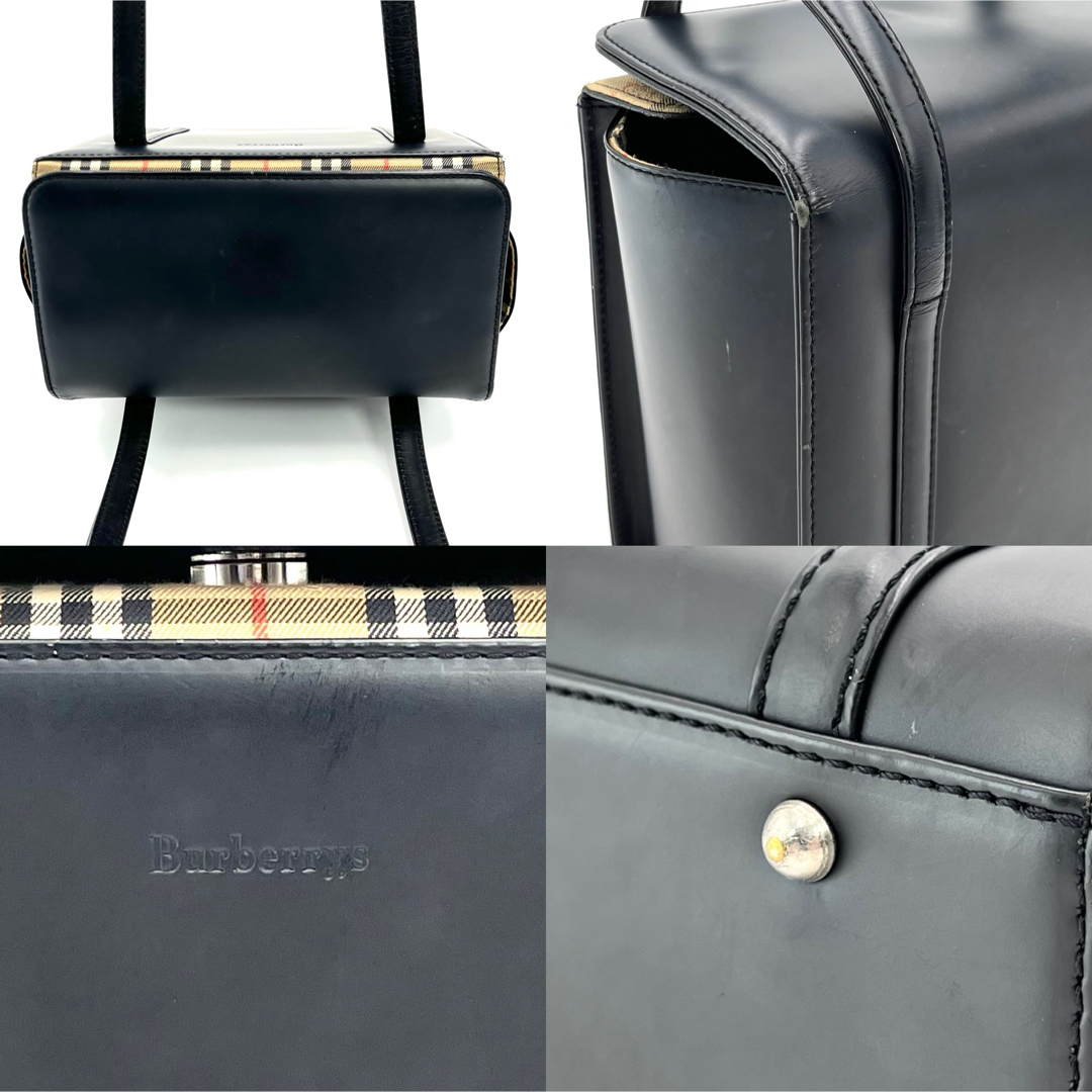 BURBERRY - バーバリーズ スクエア ボックス型 カーフレザー BURBERRY - バーバリーズ スクエア ボックス型 カーフレザー