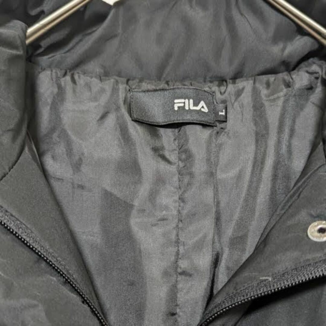 FILA(フィラ)のレディース 美品 ダウン ジャケット フィラ 黒 お洒落 FILA レディースのジャケット/アウター(ダウンコート)の商品写真