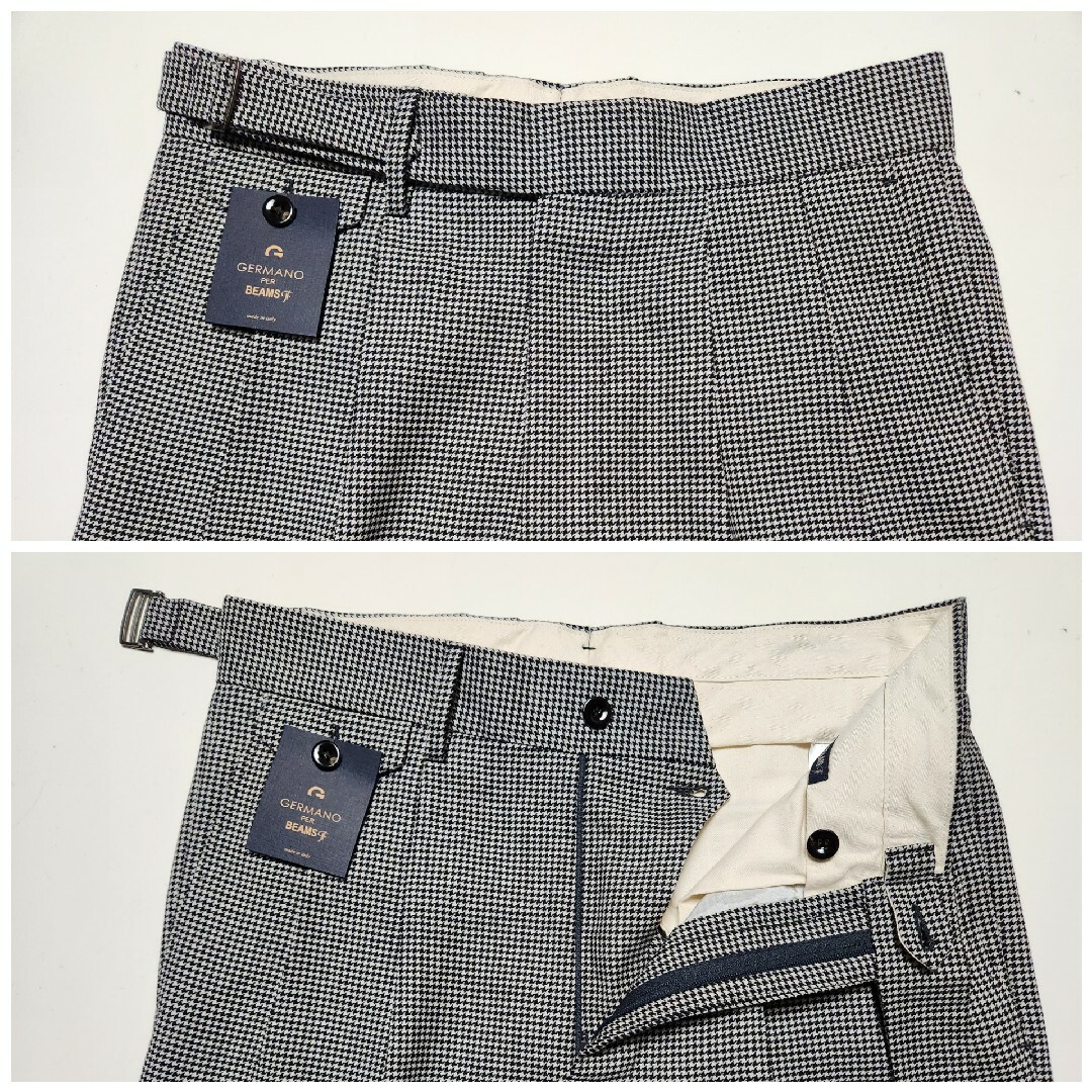 GERMANO - 【新品】ジェルマーノ BEAMS F別注 2p 片グルカ 千鳥 GERMANO - 【新品】ジェルマーノ BEAMS F別注 2p 片グルカ 千鳥