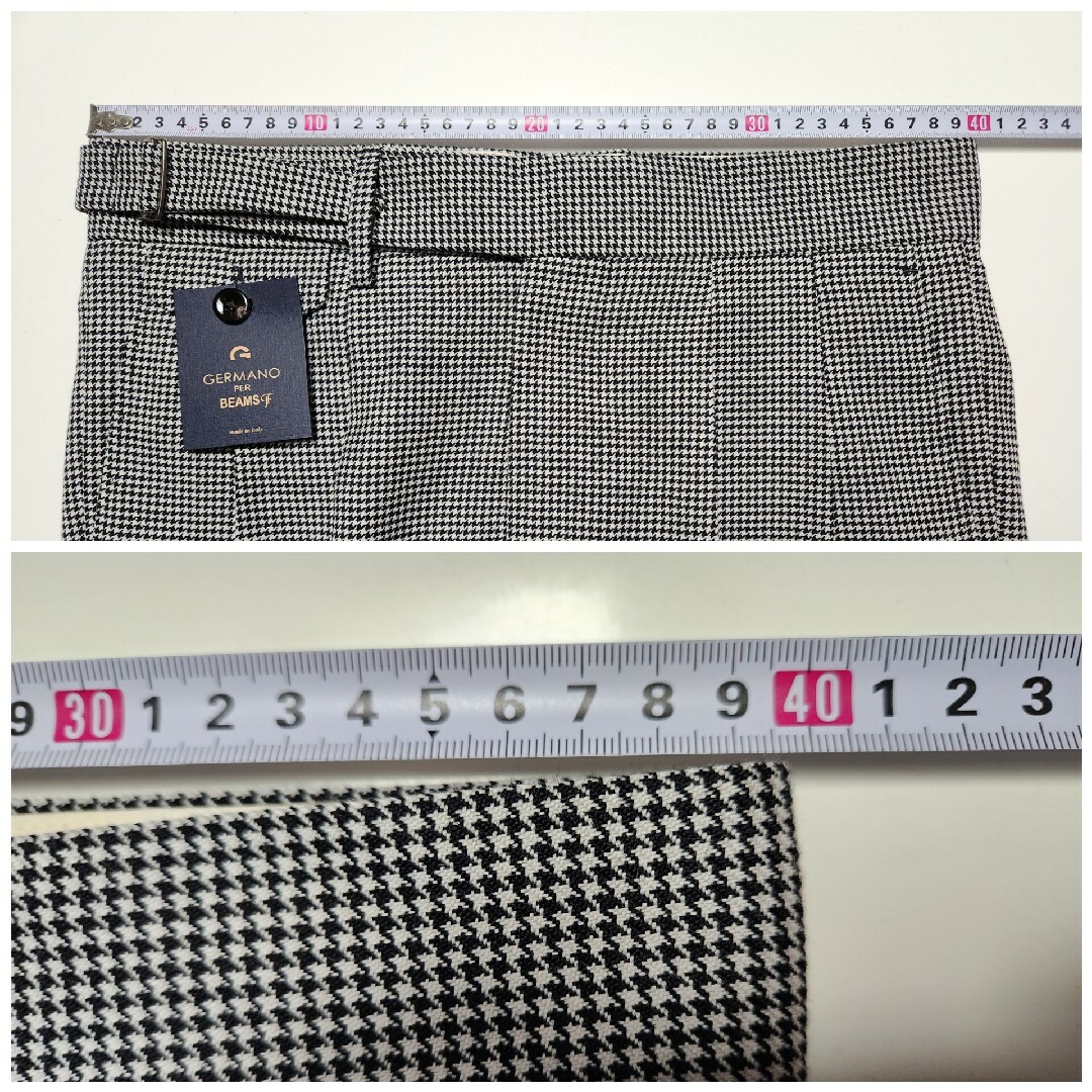 GERMANO - 【新品】ジェルマーノ BEAMS F別注 2p 片グルカ 千鳥 GERMANO - 【新品】ジェルマーノ BEAMS F別注 2p 片グルカ 千鳥