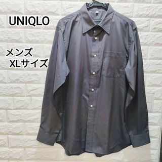 ユニクロ(UNIQLO)のUNIQLO  ファインブロードハケメシャツ  メンズ XLサイズ(シャツ)