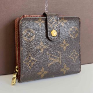 ルイヴィトン(LOUIS VUITTON)のヴィトン コンパクトジップ モノグラム 折財布 2つ折り財布(財布)