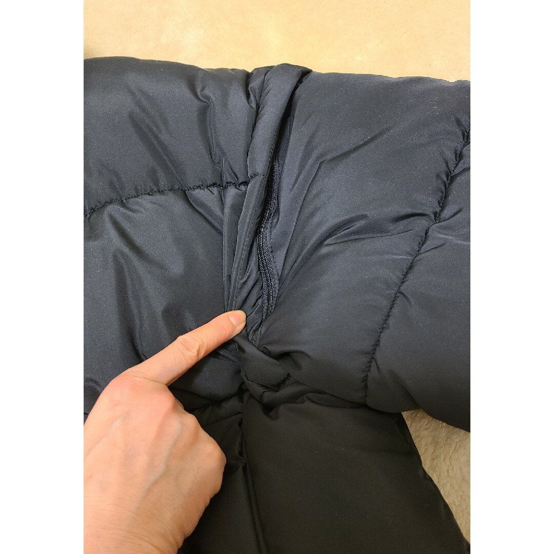 しまむら(シマムラ)の2PINK　2way中綿ブルゾン　ダウンジャケット　黒 レディースのジャケット/アウター(ダウンジャケット)の商品写真