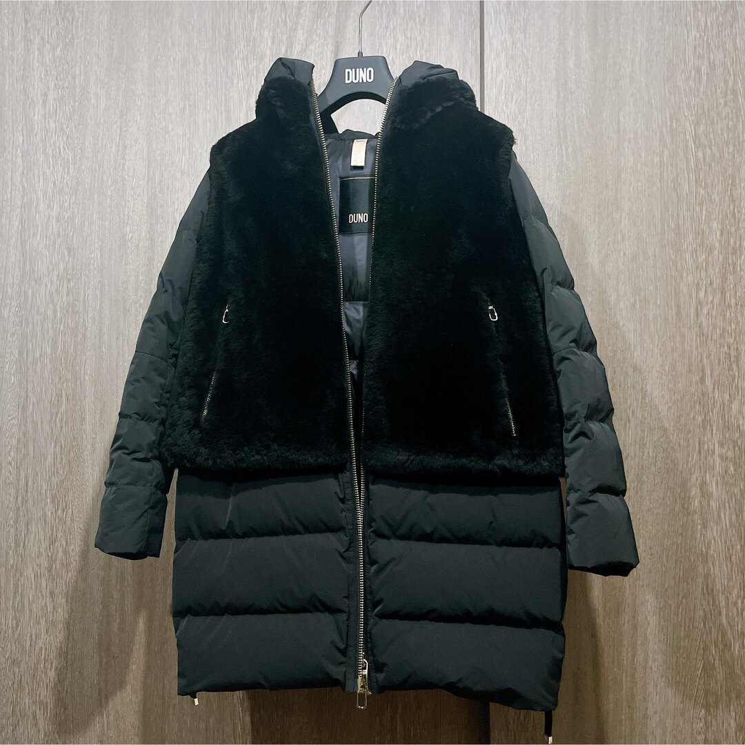 DUNO(デュノ)のDUNO DEA デュノ　ダウンコート　42 美品 レディースのジャケット/アウター(ダウンコート)の商品写真