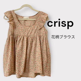 クリスプ(Crisp)のcrisp 花柄ブラウス　美品(シャツ/ブラウス(半袖/袖なし))