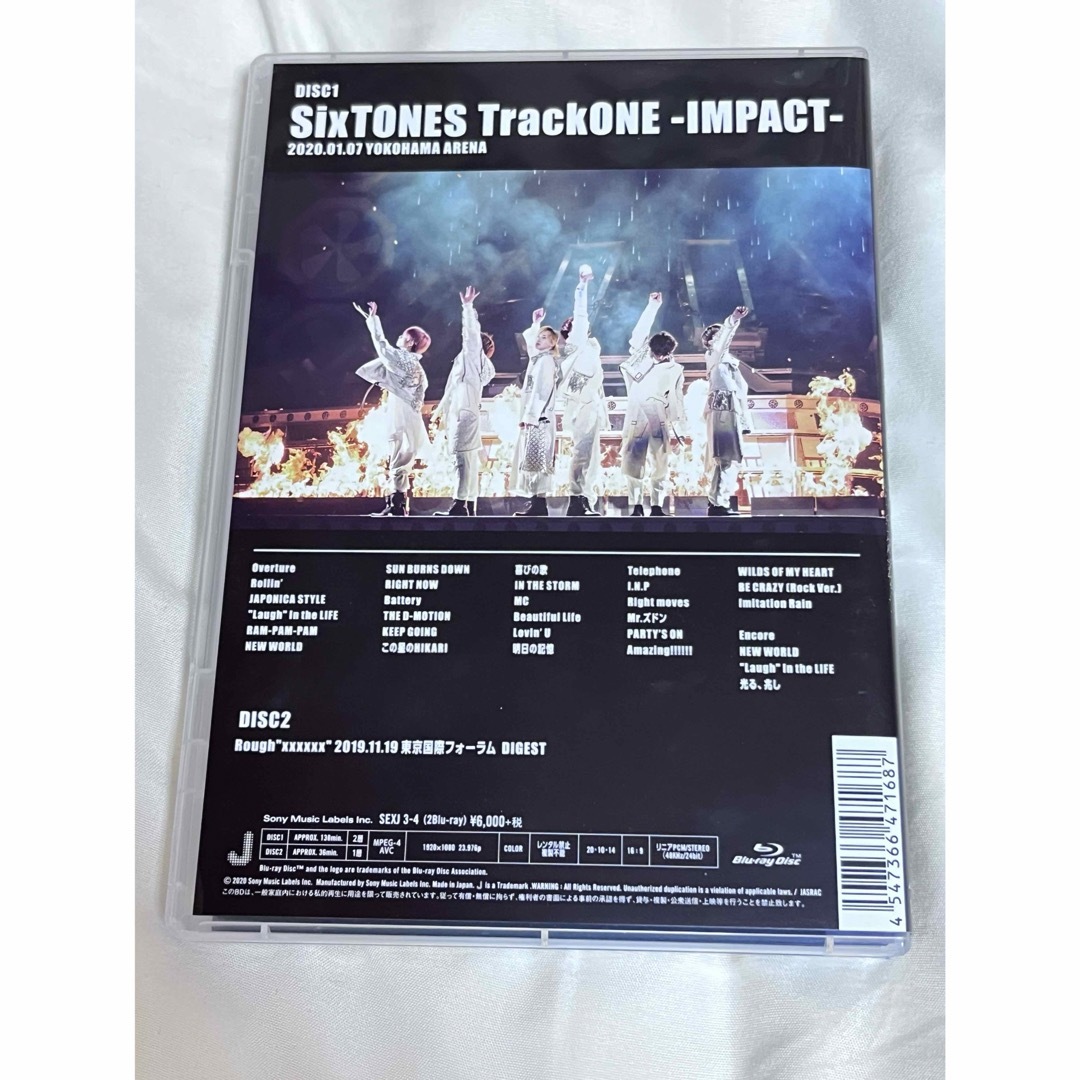 SixTONES(ストーンズ)のTrackONE　-IMPACT- Blu-ray エンタメ/ホビーのDVD/ブルーレイ(ミュージック)の商品写真