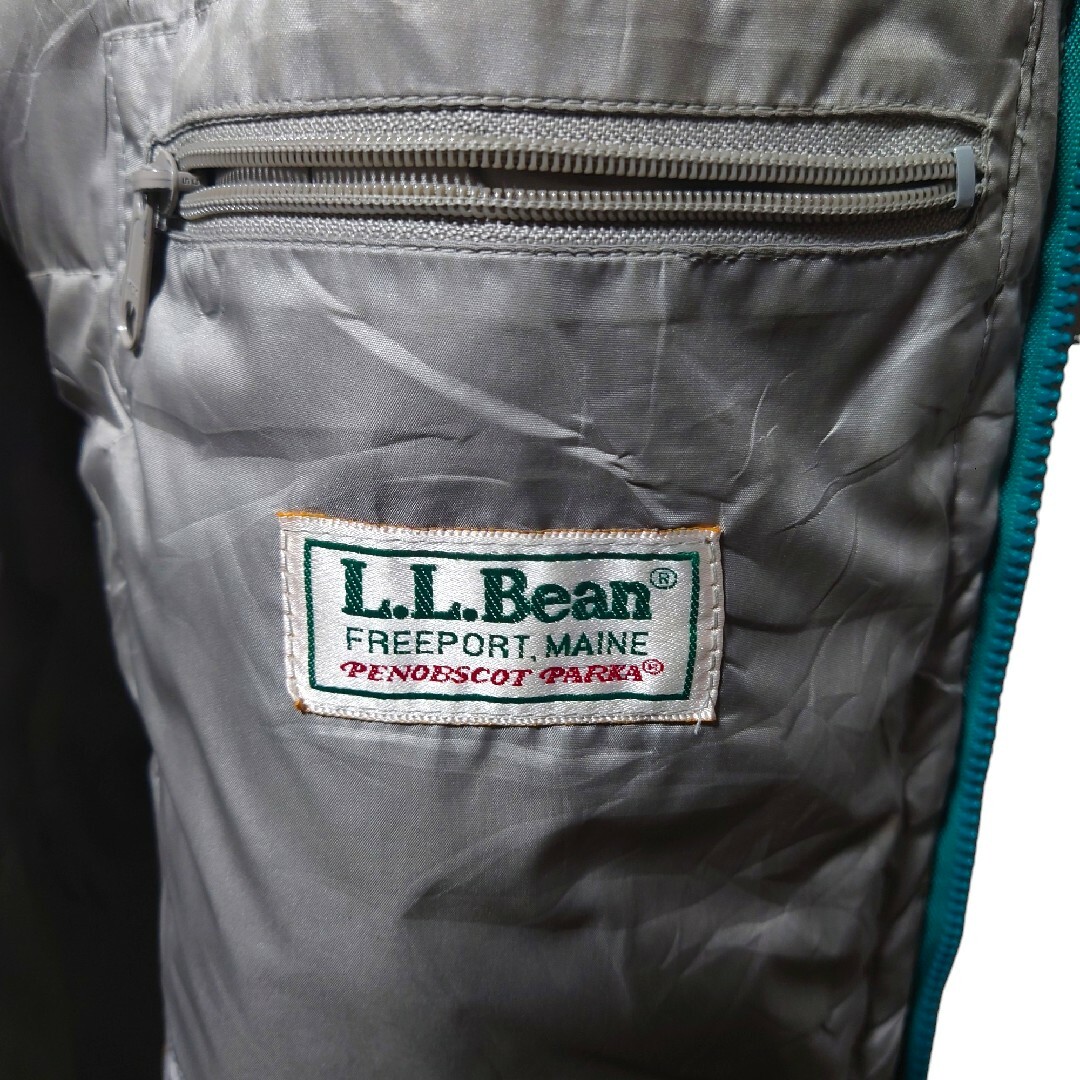 【L.L.Bean】80's USA製 ペノブスコットパーカー S-198ブルー○ブランド