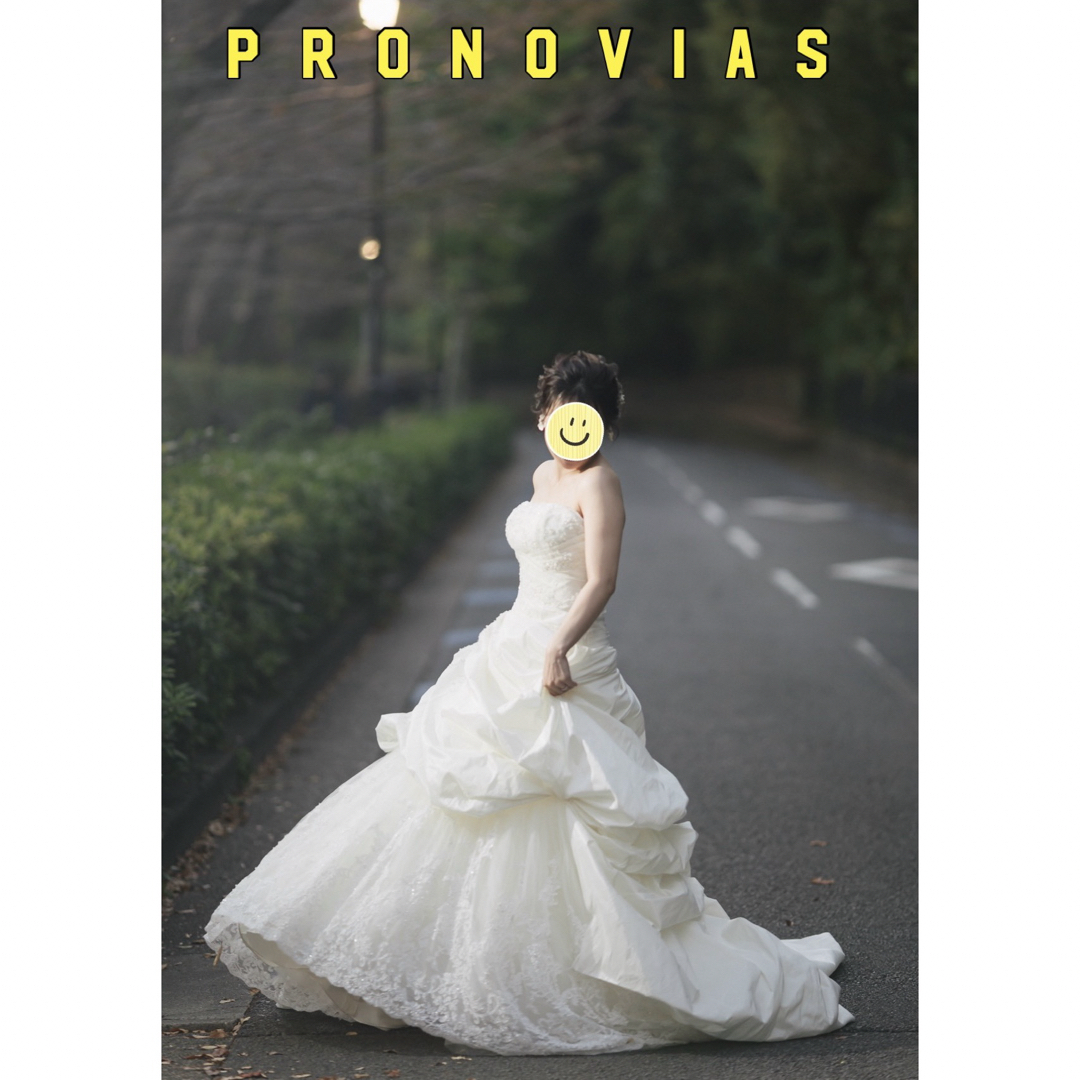 Pronovias プロノビアス ウェディングドレス ロングベール付ウェディングドレス