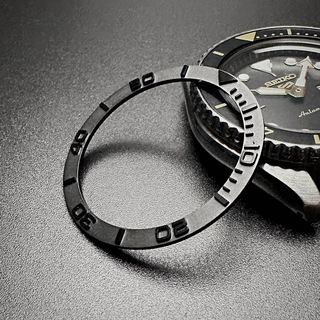 セイコー(SEIKO)のSKX SBSA 等用 セラミック フラット ベゼル ヨットマスター ブラック(腕時計(アナログ))