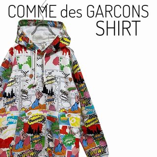 コムデギャルソンシャツ(COMME des GARCONS SHIRT)の【廃盤】コムデギャルソンシャツ コミック柄 アメコミ パーカー メンズ M(パーカー)