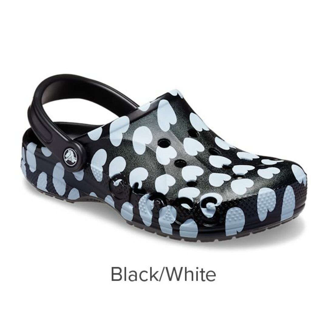 crocs(クロックス)の28cm クロックス バヤ シーズナル プリンテッド クロッグ ブラック ハート メンズの靴/シューズ(サンダル)の商品写真