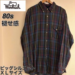 ウールリッチ(WOOLRICH)の【レア格安】80s Woolrichウールリッチ ビンテージ ネルシャツ XL(シャツ)