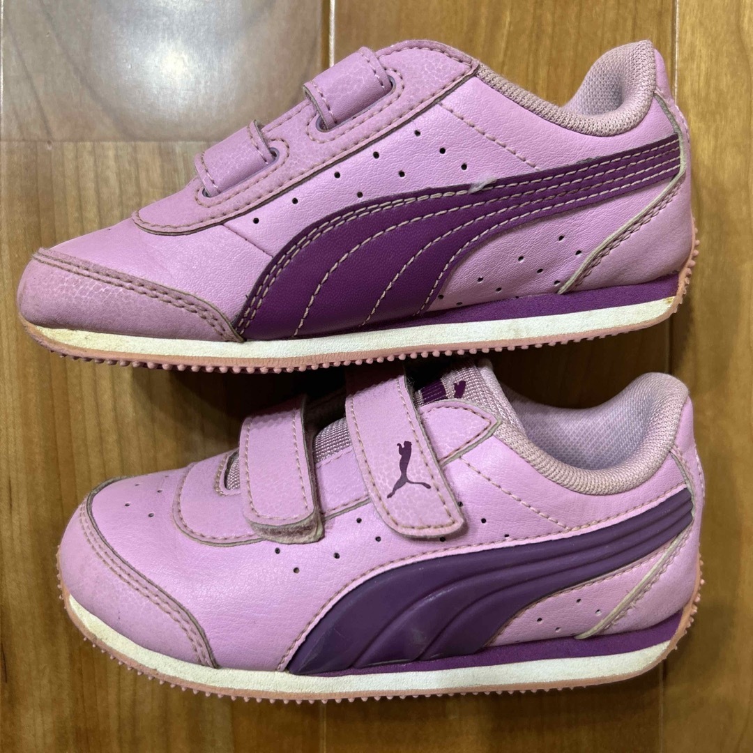 PUMA(プーマ)の赤ちゃん　ベビー　美品　プーマ　PUMA スニーカー　運動靴　ピンク　15.0 キッズ/ベビー/マタニティのベビー靴/シューズ(~14cm)(スニーカー)の商品写真