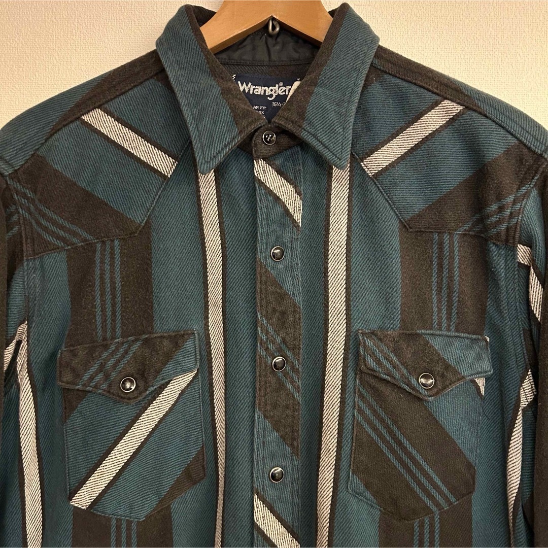 Wrangler(ラングラー)の【レア】90s Wrangler オーバーサイズ　ネルシャツ ロングモデル XL メンズのトップス(シャツ)の商品写真