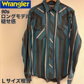 ラングラー(Wrangler)の【レア】90s Wrangler オーバーサイズ　ネルシャツ ロングモデル XL(シャツ)