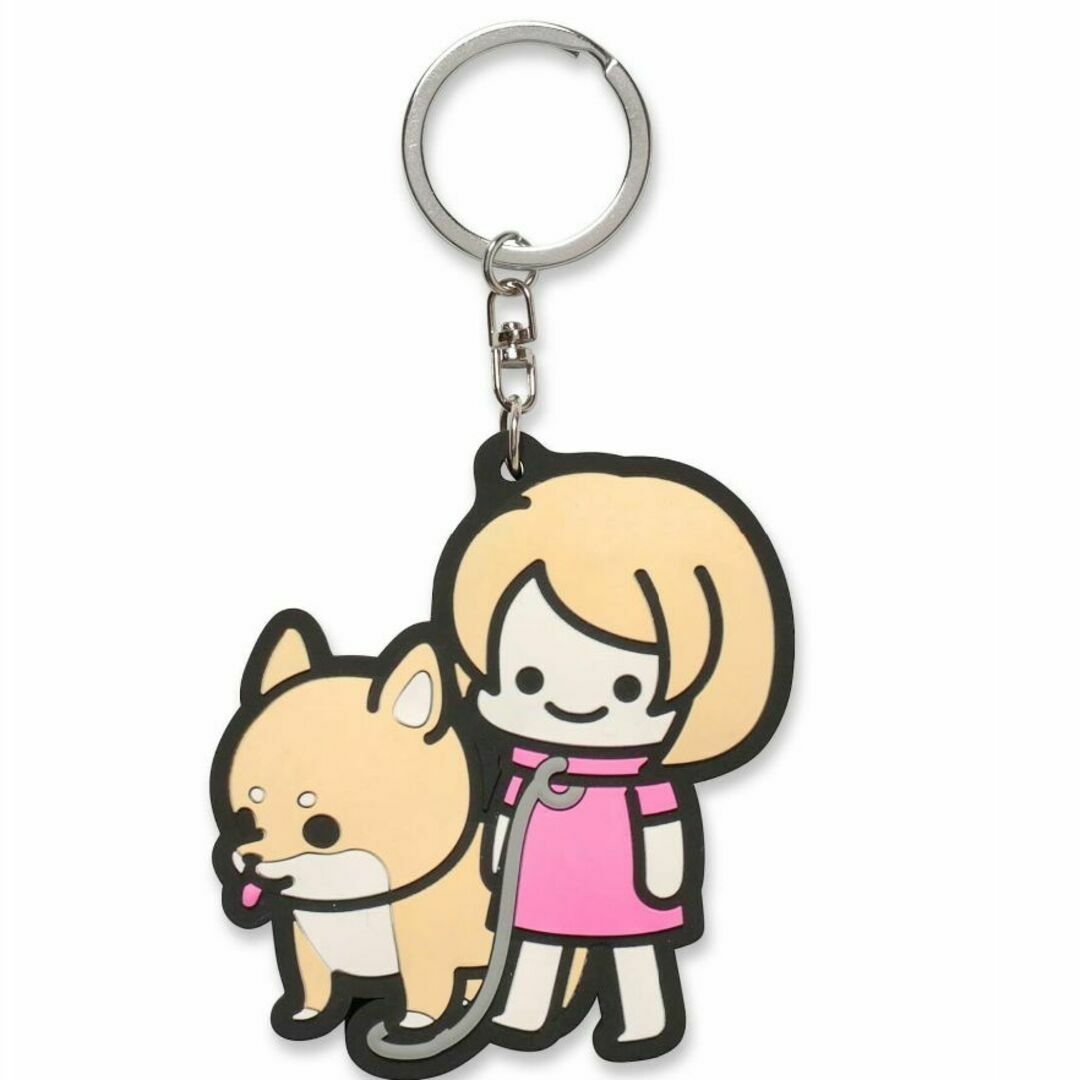 新品 cune キューン 女の子 ガール しば犬 柴犬 キーホルダー