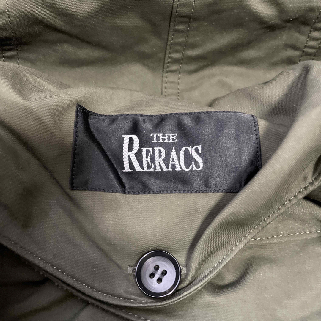 THE RERACS(ザリラクス)のTHE RERACS ザ・リラクス モッズコート ロング フード付き カーキ36 レディースのジャケット/アウター(モッズコート)の商品写真